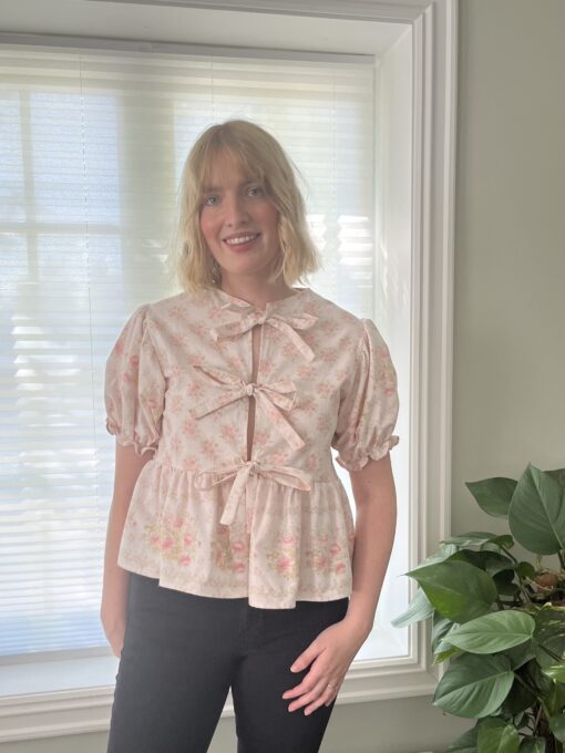 Blouse met striksluiting - Maat 38 - Afbeelding 3