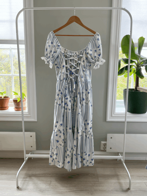Gunne Sax geïnspireerde jurk - Maat 38 - Afbeelding 2