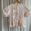 Blouse met striksluiting