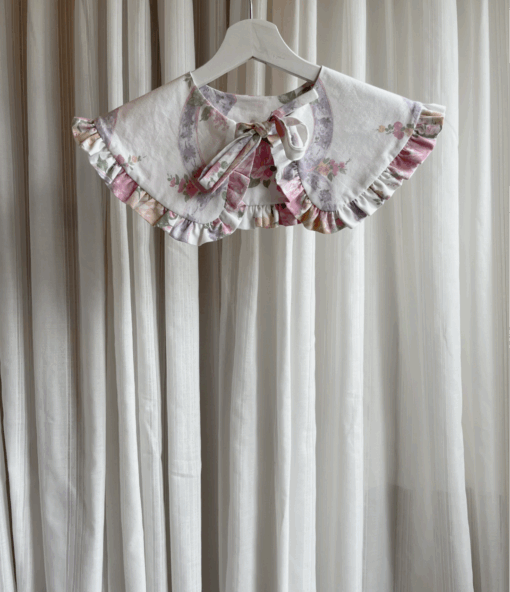 Vintage inspired blouse roze met bloemen - Afbeelding 3