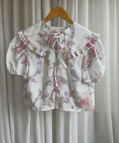 vintage inspired blouse met kraag