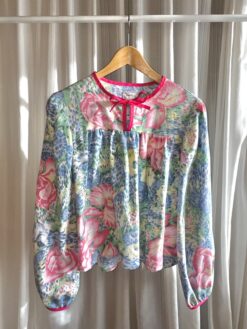 blouse kleurrijke bloemenprint