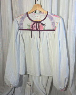 Blouse met biaisband en strik